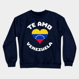 I Love VZLA - Camiseta Bandera Corazon Venezuela Crewneck Sweatshirt